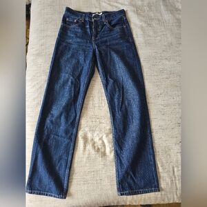 Levi's Dark Blue Straight Leg Women's Jeans